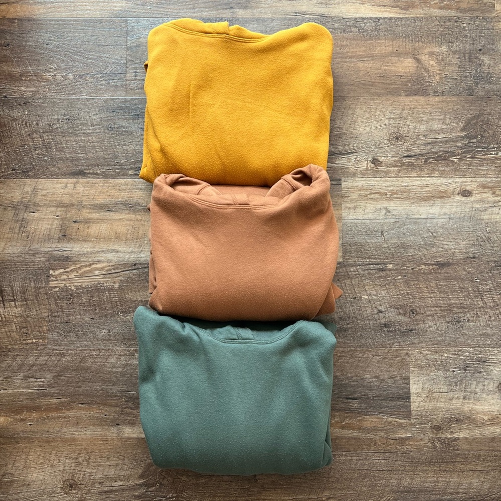 3 Goodthreads Men's Washed Fleece Pullover Hoodie- XLT